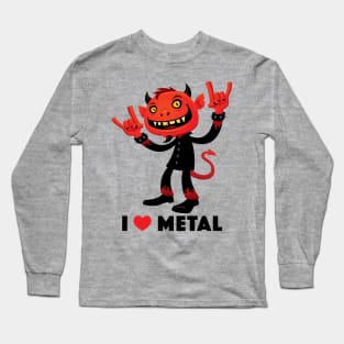 I Love Metal Devil Long Sleeve T-Shirt